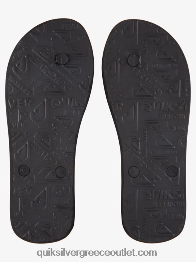 Σαγιονάρες απόχρωση ρητίνης molokai Quiksilver άνδρες 66LP841788 μαύρο/γκρι