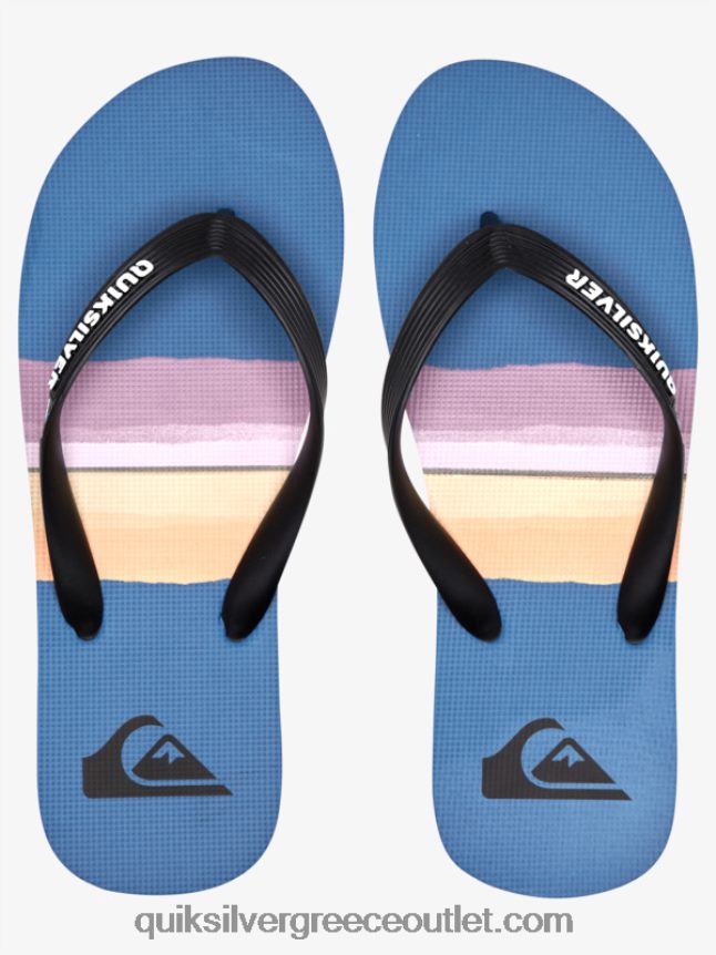 Σαγιονάρες απόχρωση ρητίνης molokai Quiksilver άνδρες 66LP841789 μαύρο/μπλε/γκρι