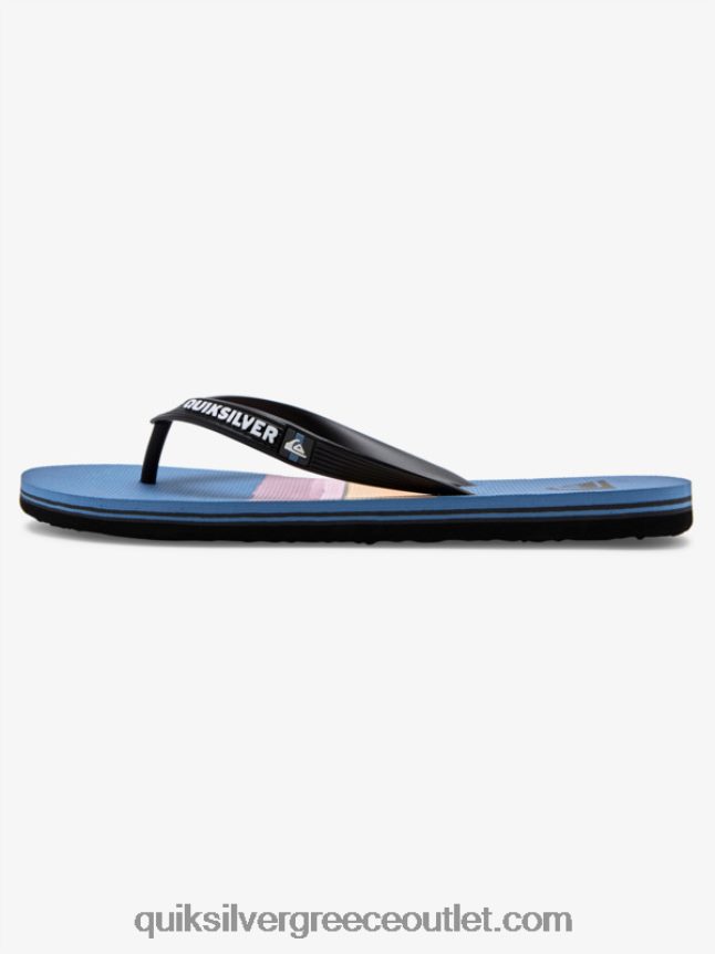 Σαγιονάρες απόχρωση ρητίνης molokai Quiksilver άνδρες 66LP841789 μαύρο/μπλε/γκρι