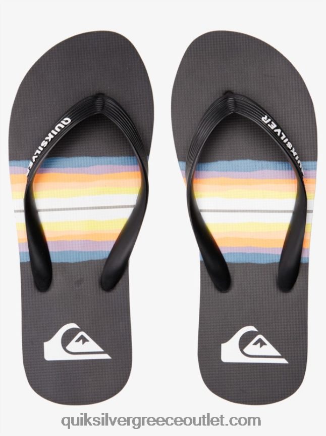 Σαγιονάρες απόχρωση ρητίνης molokai Quiksilver άνδρες 66LP841791 μαύρος