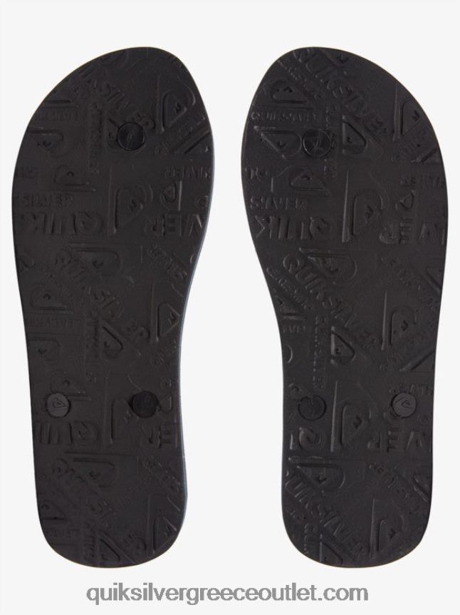 Σαγιονάρες απόχρωση ρητίνης molokai Quiksilver άνδρες 66LP841791 μαύρος
