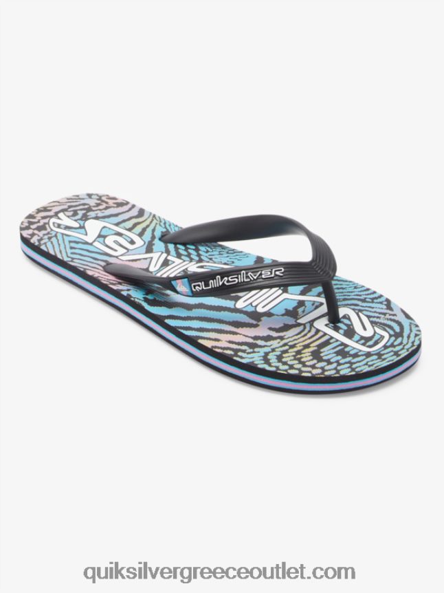 σαγιονάρες τέχνης molokai Quiksilver άνδρες 66LP84514 μαύρο/ροζ/μπλε