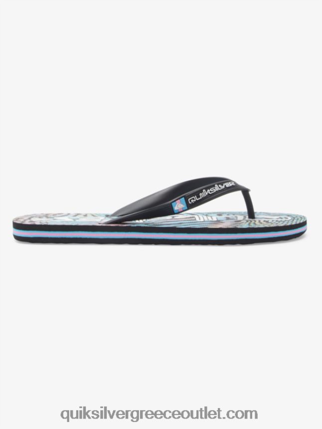 σαγιονάρες τέχνης molokai Quiksilver άνδρες 66LP84514 μαύρο/ροζ/μπλε