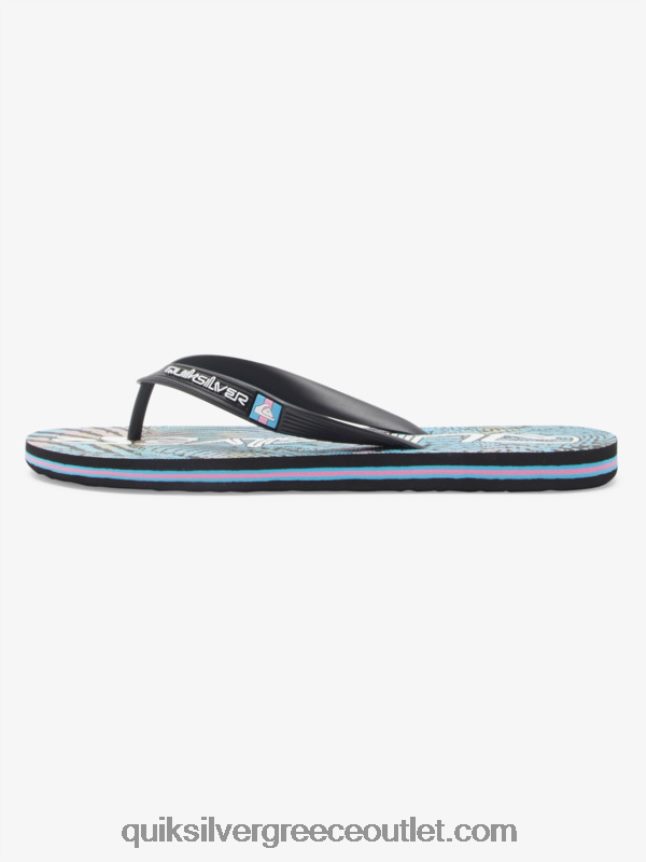 σαγιονάρες τέχνης molokai Quiksilver άνδρες 66LP84514 μαύρο/ροζ/μπλε
