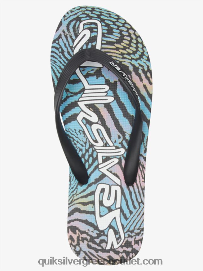 σαγιονάρες τέχνης molokai Quiksilver άνδρες 66LP84514 μαύρο/ροζ/μπλε