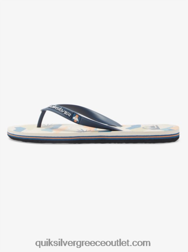 σαγιονάρες τέχνης molokai Quiksilver άνδρες 66LP84515 μαύρο/άσπρο/μπλε