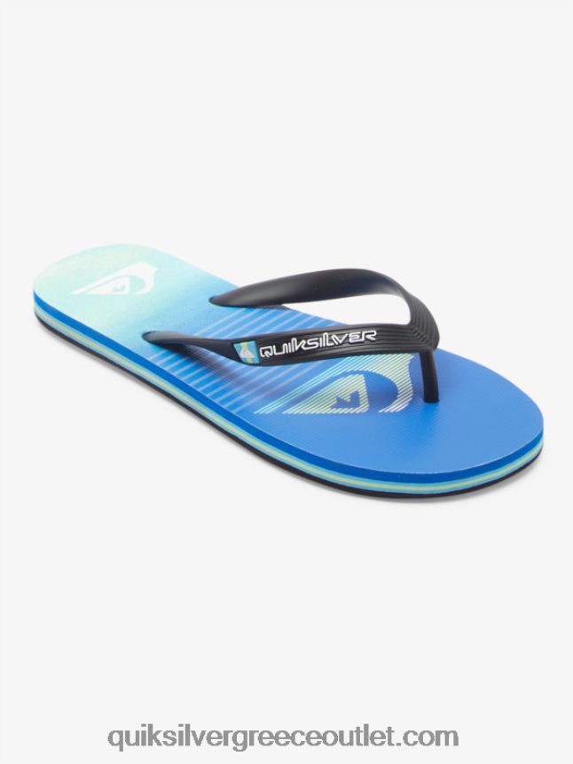 σαγιονάρες τέχνης molokai Quiksilver άνδρες 66LP84518 μαύρο/πράσινο/μπλε