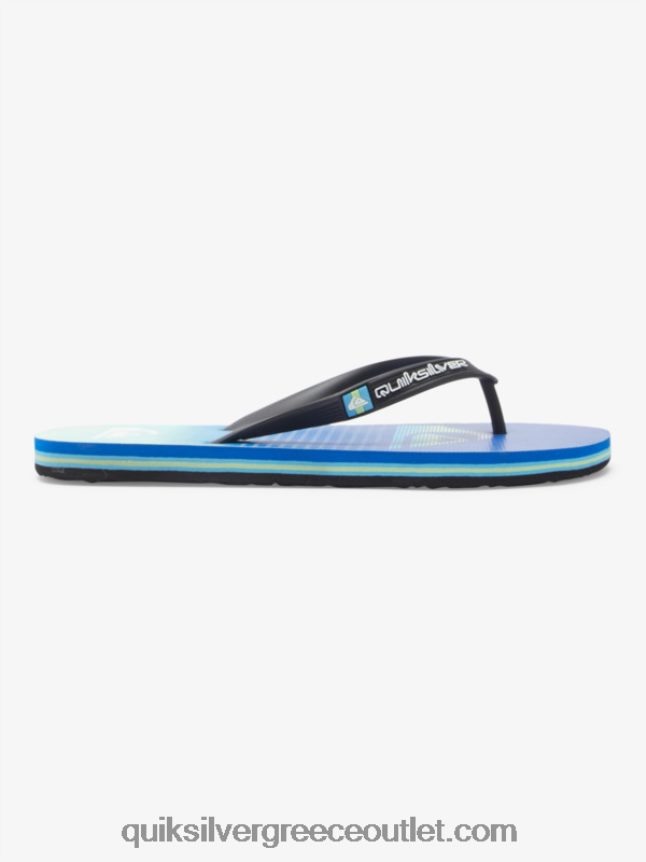 σαγιονάρες τέχνης molokai Quiksilver άνδρες 66LP84518 μαύρο/πράσινο/μπλε