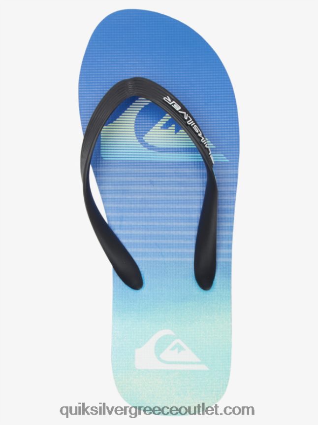σαγιονάρες τέχνης molokai Quiksilver άνδρες 66LP84518 μαύρο/πράσινο/μπλε