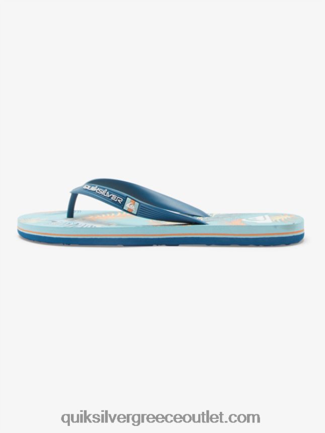 σαγιονάρες τέχνης molokai Quiksilver άνδρες 66LP84519 μπλε/μαύρο/κίτρινο