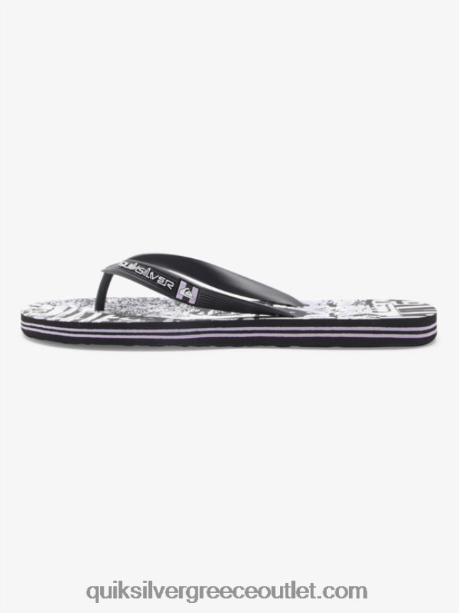 σαγιονάρες τέχνης molokai Quiksilver άνδρες 66LP84520 μαύρος