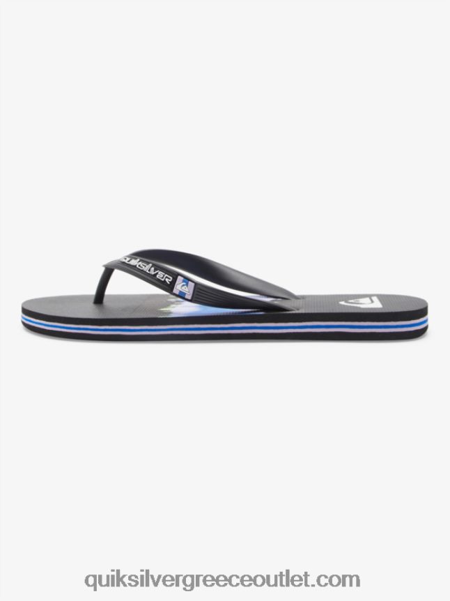 σαγιονάρες τέχνης molokai Quiksilver άνδρες 66LP84521 μαύρος