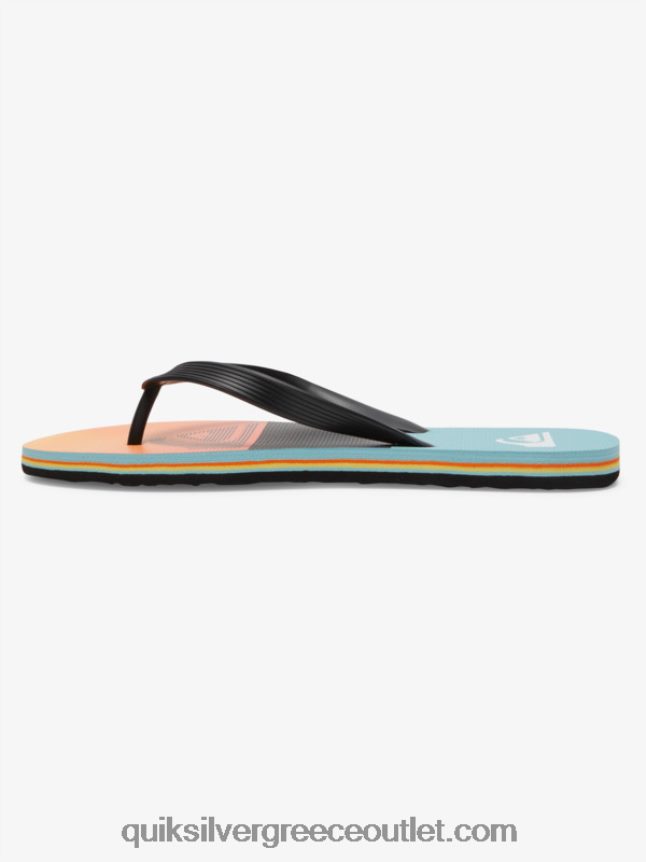 σαγιονάρες πάνελ molokai Quiksilver άνδρες 66LP84568 μαύρο/πορτοκαλί