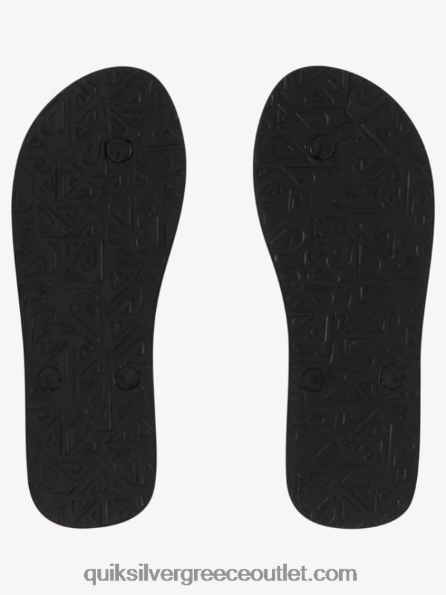 σαγιονάρες πάνελ molokai Quiksilver άνδρες 66LP84568 μαύρο/πορτοκαλί