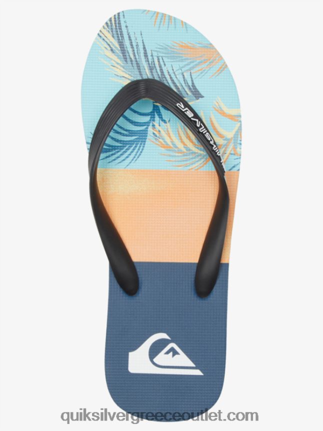 σαγιονάρες πάνελ molokai Quiksilver άνδρες 66LP84569 μπλε/μαύρο/κίτρινο