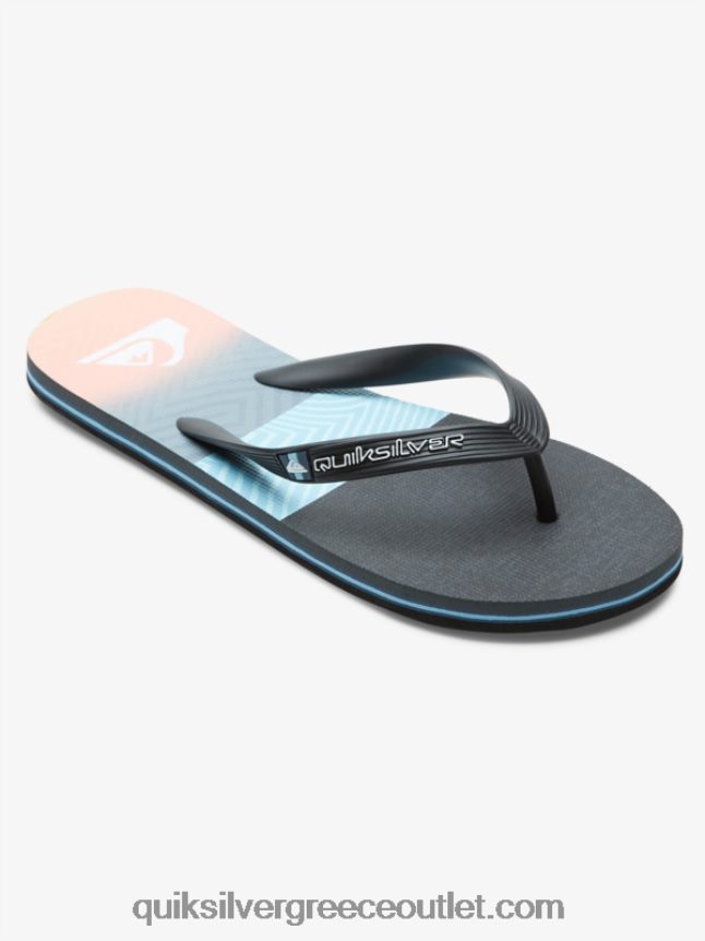 σαγιονάρες πάνελ molokai Quiksilver άνδρες 66LP84571 μπλε/πορτοκαλί