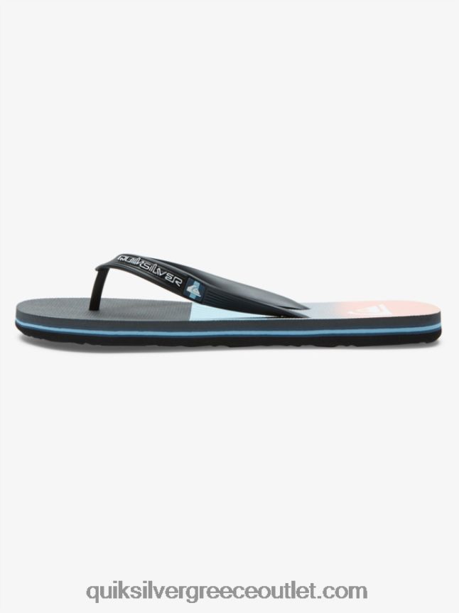 σαγιονάρες πάνελ molokai Quiksilver άνδρες 66LP84571 μπλε/πορτοκαλί
