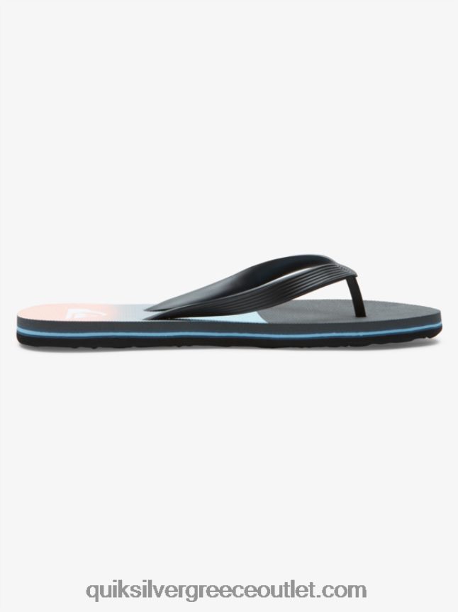 σαγιονάρες πάνελ molokai Quiksilver άνδρες 66LP84571 μπλε/πορτοκαλί