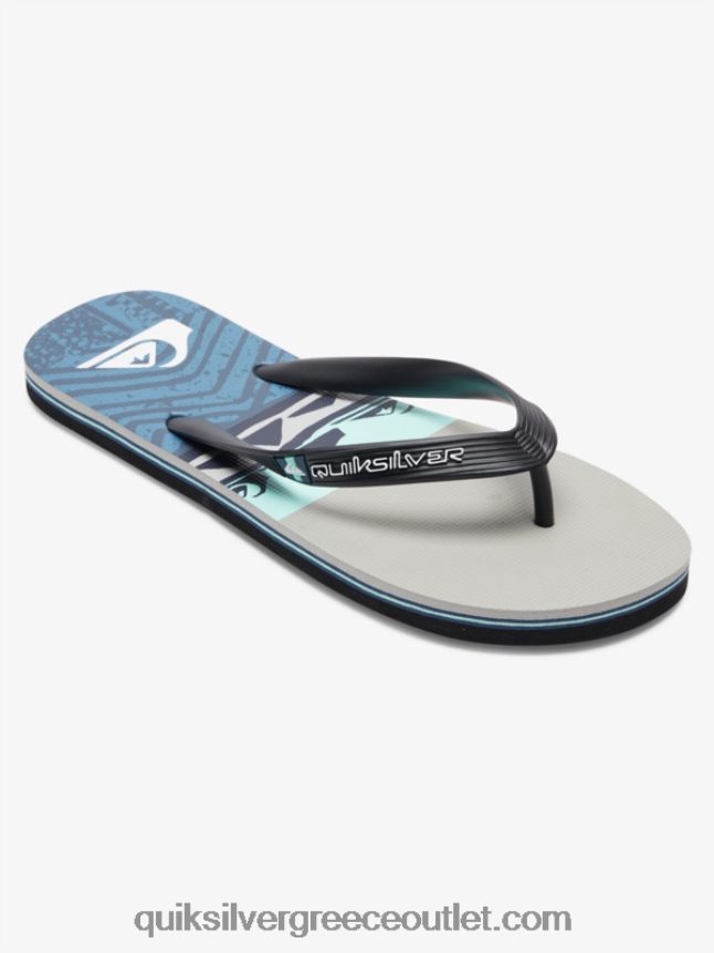 σαγιονάρες πάνελ molokai Quiksilver άνδρες 66LP84572 γκρι/μαύρο/μπλε