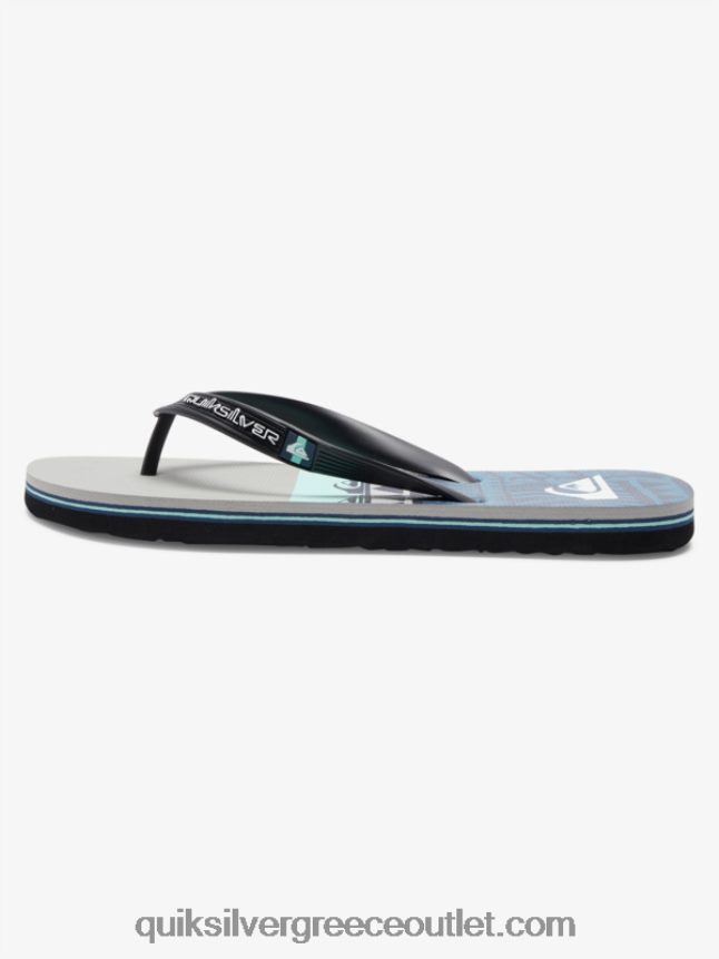 σαγιονάρες πάνελ molokai Quiksilver άνδρες 66LP84572 γκρι/μαύρο/μπλε