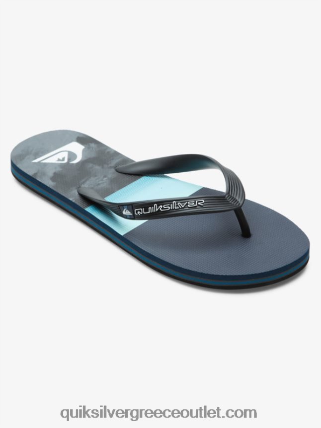 σαγιονάρες πάνελ molokai Quiksilver άνδρες 66LP84573 μπλε γκρι