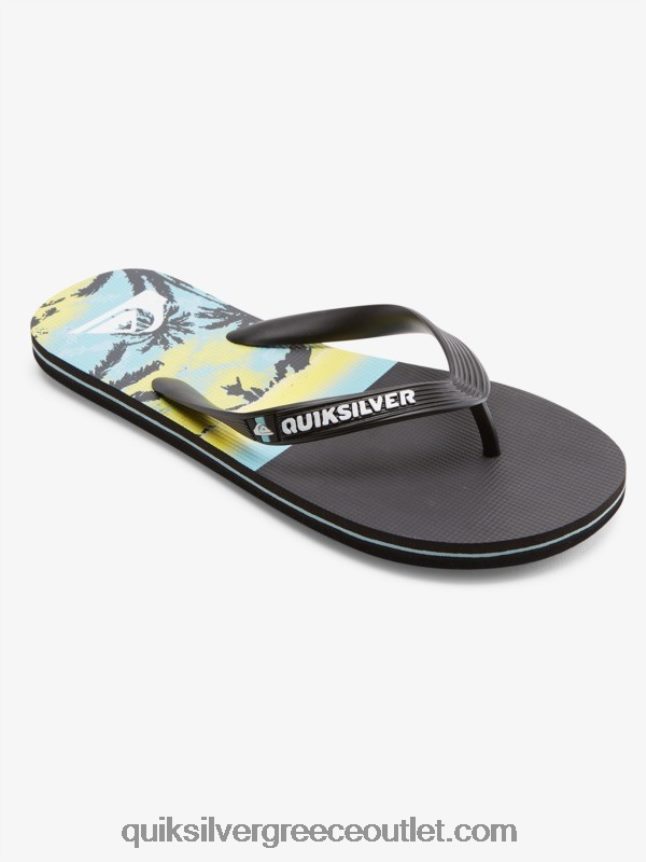 σαγιονάρες πάνελ molokai Quiksilver άνδρες 66LP84574 μαύρος