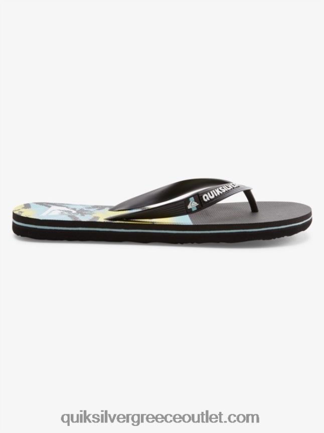 σαγιονάρες πάνελ molokai Quiksilver άνδρες 66LP84574 μαύρος