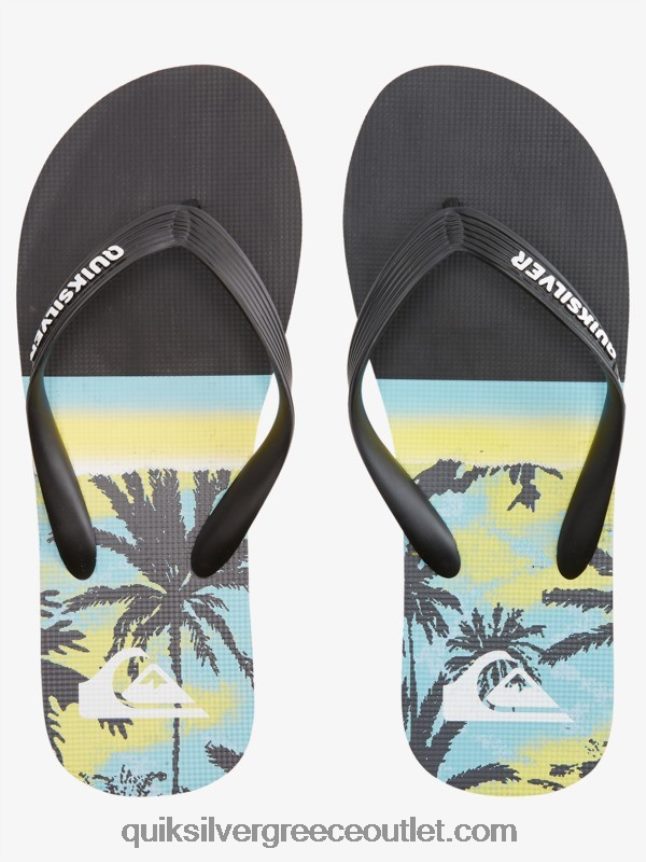 σαγιονάρες πάνελ molokai Quiksilver άνδρες 66LP84574 μαύρος