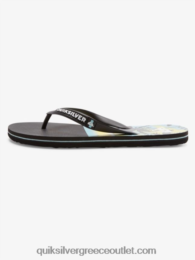 σαγιονάρες πάνελ molokai Quiksilver άνδρες 66LP84574 μαύρος