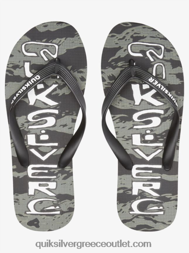σαγιονάρες σταγόνας molokai acid Quiksilver άνδρες 66LP841776 μαύρο/πράσινο