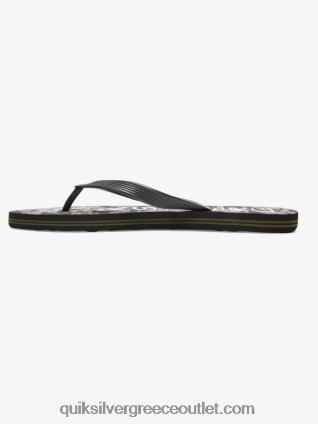 σαγιονάρες σταγόνας molokai acid Quiksilver άνδρες 66LP841776 μαύρο/πράσινο