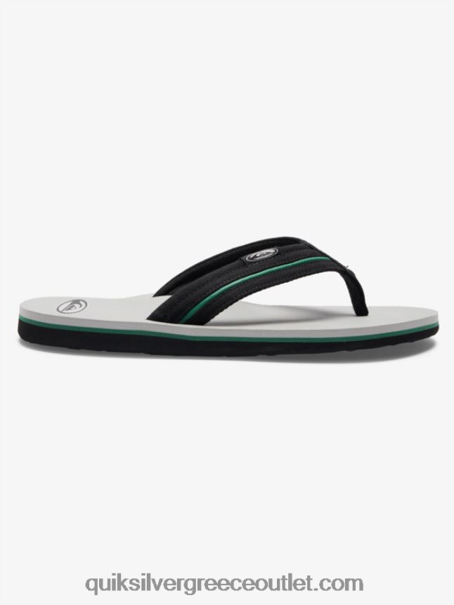 molokai layback saturn σανδάλια Quiksilver άνδρες 66LP841294 γκρι 1