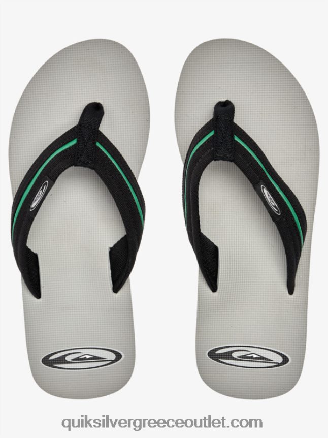 molokai layback saturn σανδάλια Quiksilver άνδρες 66LP841294 γκρι 1