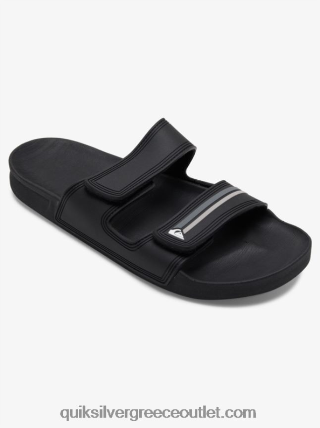 σανδάλια διπλής προσαρμογής rivi Quiksilver άνδρες 66LP841076 μαύρο/γκρι