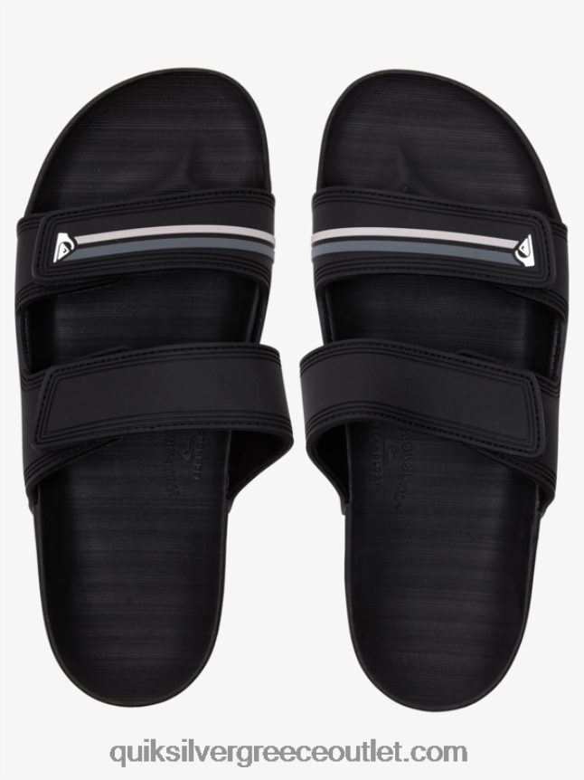 σανδάλια διπλής προσαρμογής rivi Quiksilver άνδρες 66LP841076 μαύρο/γκρι