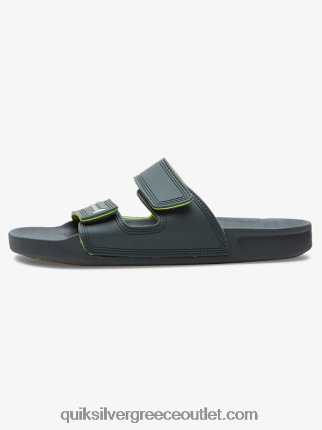 σανδάλια διπλής προσαρμογής rivi Quiksilver άνδρες 66LP841078 γκρι/μαύρο/πράσινο