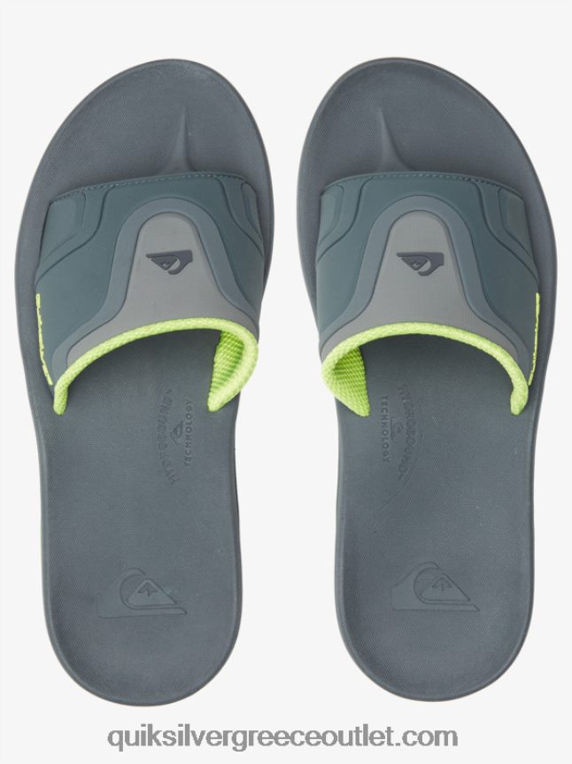 σανδάλια slide μεθοδικής αποκατάστασης Quiksilver άνδρες 66LP841258 γκρι 1