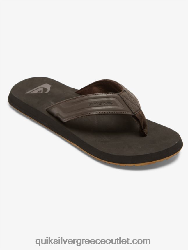 σανδάλια slide με πυρήνα με κλειδί μαϊμού Quiksilver άνδρες 66LP84972 καφέ 1