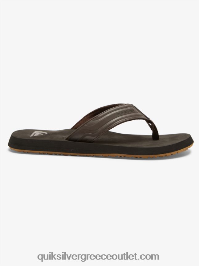 σανδάλια slide με πυρήνα με κλειδί μαϊμού Quiksilver άνδρες 66LP84972 καφέ 1