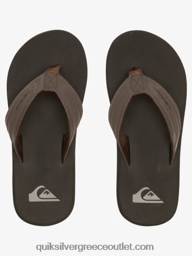 σανδάλια slide με πυρήνα με κλειδί μαϊμού Quiksilver άνδρες 66LP84972 καφέ 1