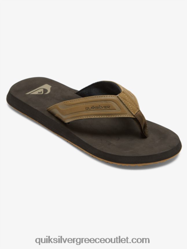 σανδάλια slide με πυρήνα με κλειδί μαϊμού Quiksilver άνδρες 66LP84973 μαύρισμα 1