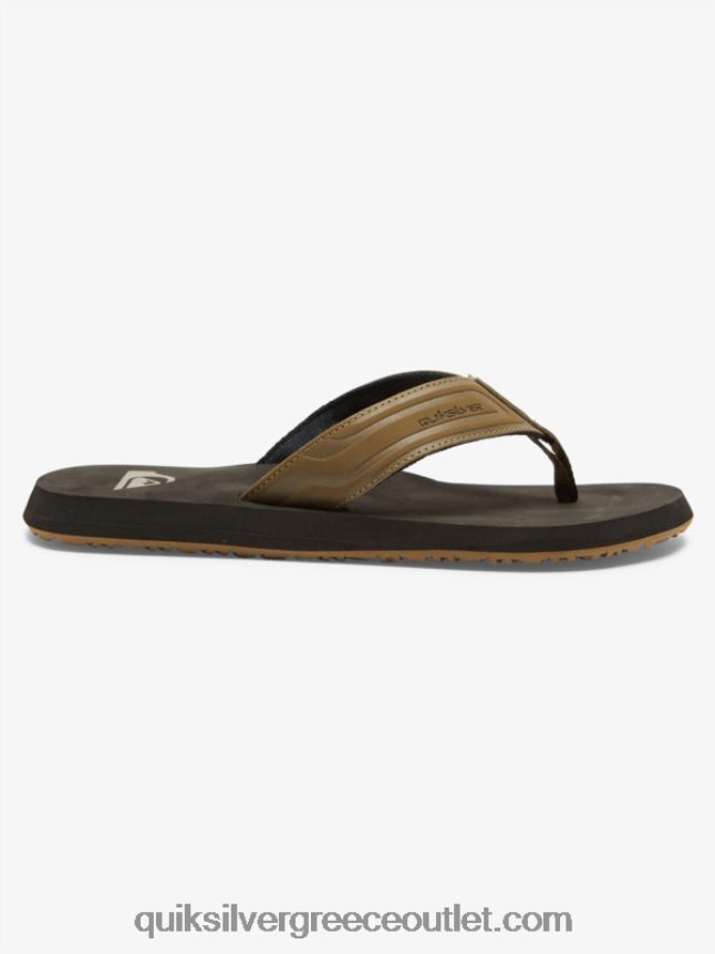 σανδάλια slide με πυρήνα με κλειδί μαϊμού Quiksilver άνδρες 66LP84973 μαύρισμα 1