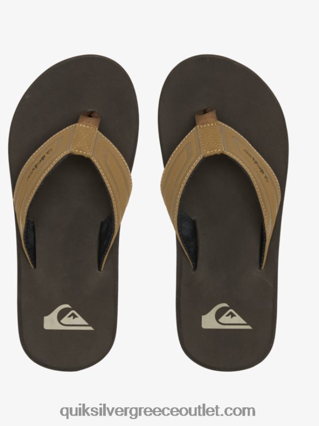 σανδάλια slide με πυρήνα με κλειδί μαϊμού Quiksilver άνδρες 66LP84973 μαύρισμα 1