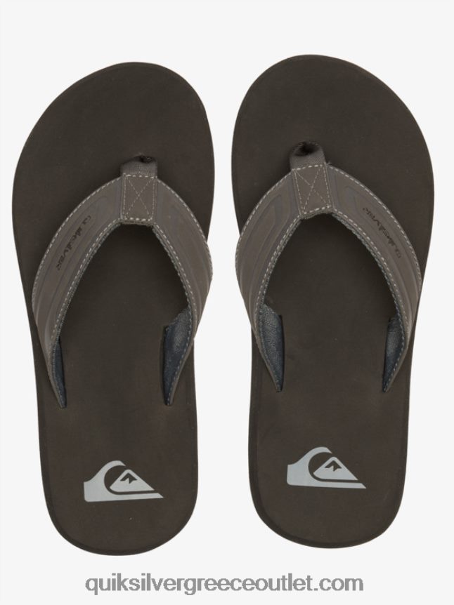 σανδάλια slide με πυρήνα με κλειδί μαϊμού Quiksilver άνδρες 66LP84974 γκρι 1