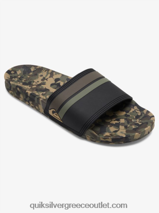slide πέδιλα rivi slide Quiksilver άνδρες 66LP84761 πράσινο 2
