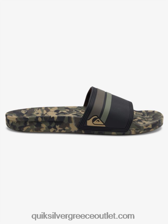 slide πέδιλα rivi slide Quiksilver άνδρες 66LP84761 πράσινο 2