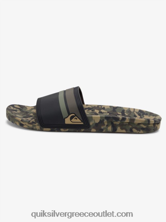 slide πέδιλα rivi slide Quiksilver άνδρες 66LP84761 πράσινο 2