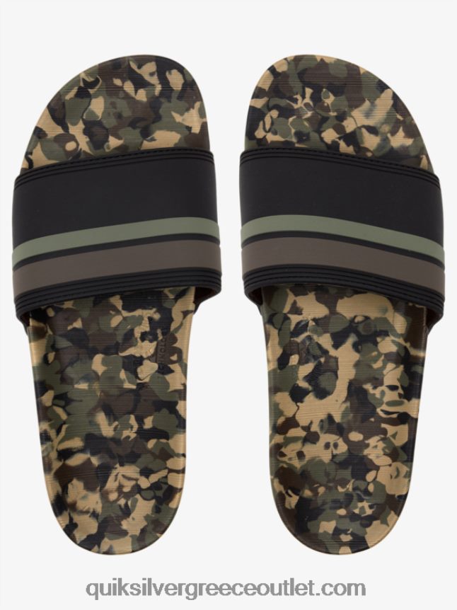 slide πέδιλα rivi slide Quiksilver άνδρες 66LP84761 πράσινο 2