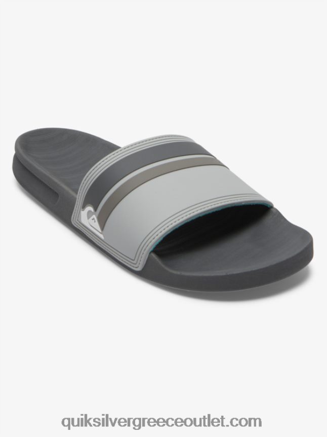 slide πέδιλα rivi slide Quiksilver άνδρες 66LP84762 γκρι 2