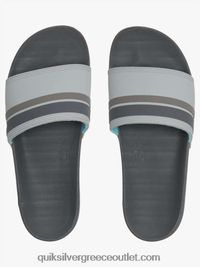 slide πέδιλα rivi slide Quiksilver άνδρες 66LP84762 γκρι 2